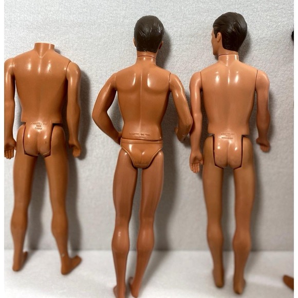 Vintage 1968 Ken Dolls Lot Of 7 One No Head Two Rooted Hair Ken Clothes Toy Gift - Picture 4 of 16